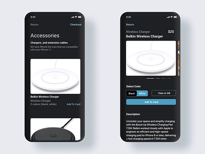 Project Clementine, an Online Accessory Store app design ui ux