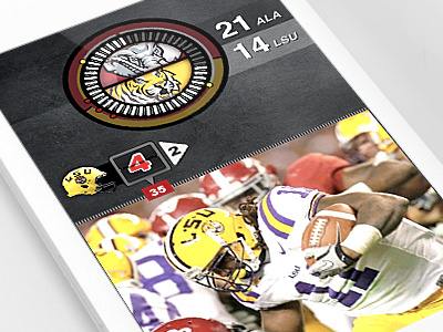 Sports App Concept app football interface iphone scoring sports ui