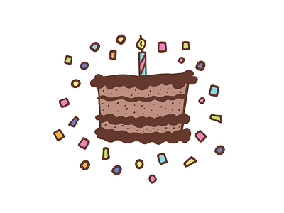 Sweet Helen birthday celebrate confetti doodle illustration vector