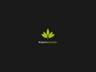 Alpenwunder graphic design logo