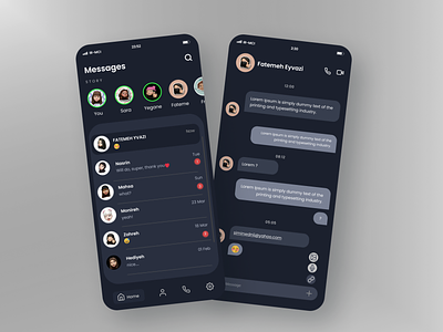 Chat page design