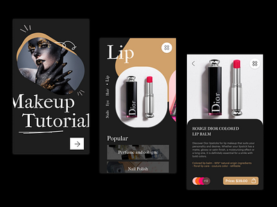 Designing an application for online sales of cosmetics app app design app ui app ui design app uiux application application design appui beauty design makeup ui makeup ui design online beuty online shop uidesign uiux uiux design uiux designer ux design خدمهدث beauty