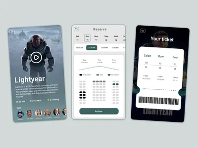 Cinema Tickets animation ui animation ui app app design app ui design application design appui cinema cinema ui cinema ui design cinemaui ticket ticket ui ticket ui design ui uiux ux