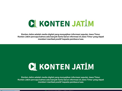 konten jatim design icon logo typography