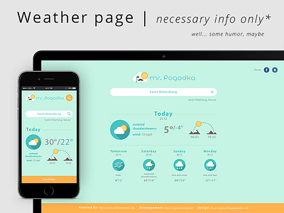 Mr. Pogodka, a weather app