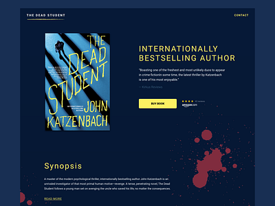 Book landing page