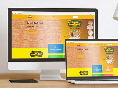 Al Shifa Foods branding design e-commerce sales funnel web design