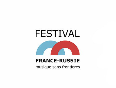 France - Russia. Music without borders branding design graphic design logo vector