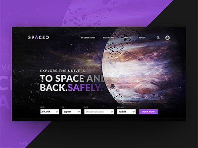 Spaced Homepage Concept