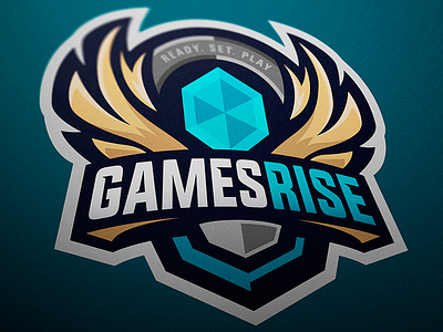 Games Rise sport logo branding esports logo logotype mascot logo sports logo