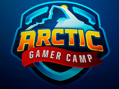 Arctic Gamer Camp Mascot Logo