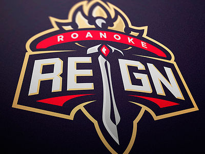 Roanoke Reign Mascot Logo branding design e-sports esports illustrator jellybrush logo logotype mascot mascot logo mascotlogo sport sports logo vector