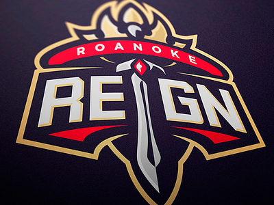 Roanoke Reign Mascot Logo