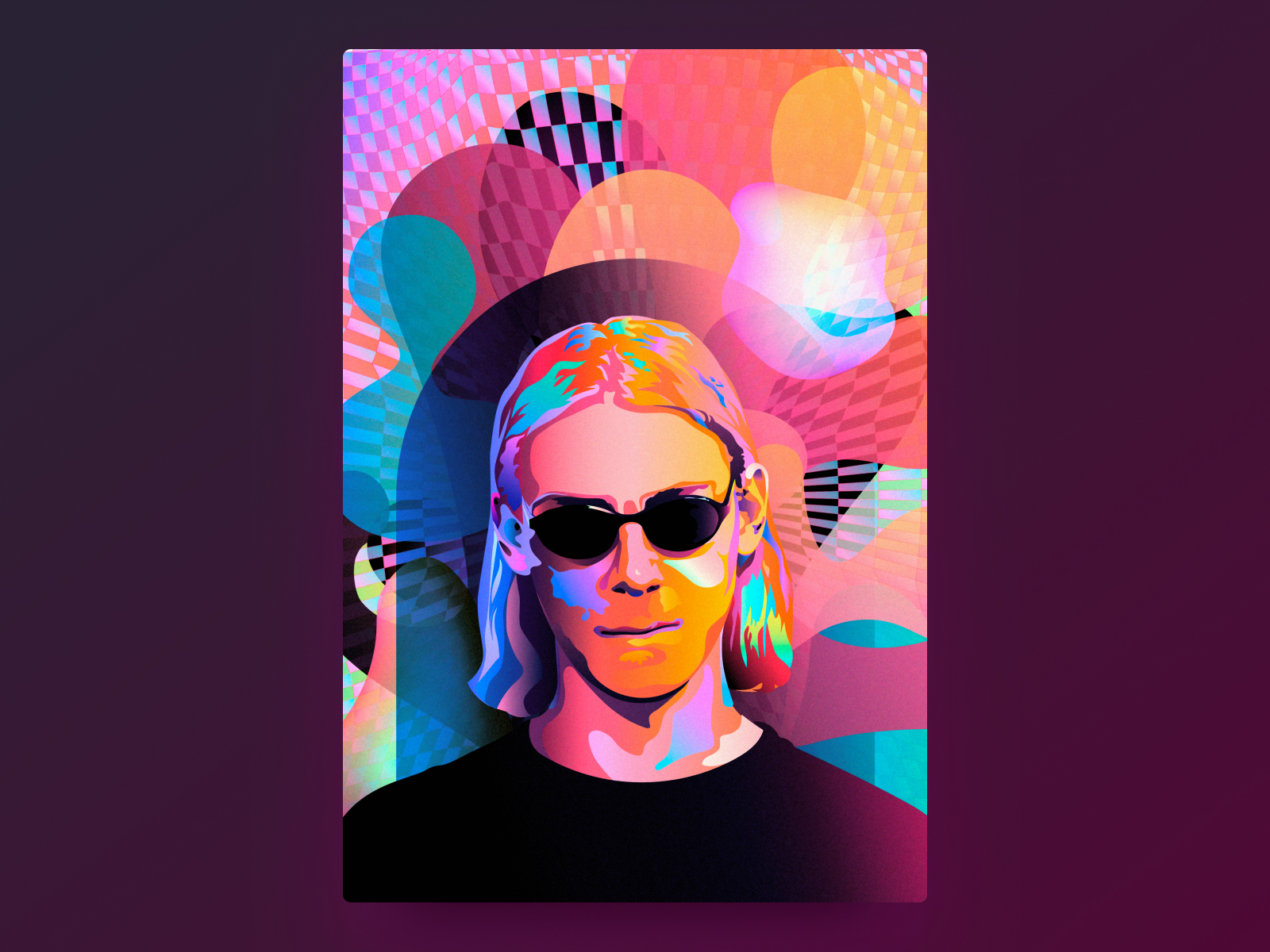 Vector digital portrait by Lada on Dribbble