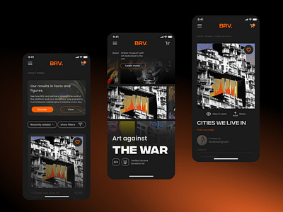 BRV (Bravery) / UI/UX concept mobile adaptive mobile ui ux