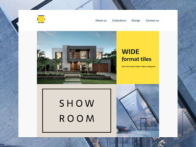 Website concept for the salon "SHOWROOM" branding design figma illustration ui