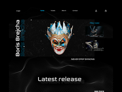 Boris Brejcha Website Concept