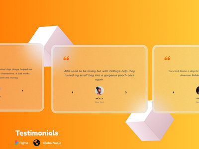 Excellent Testimonial Page Designs | Themes | Templates app branding creativity design feedback illustration logo testimonials typography ui ux vector