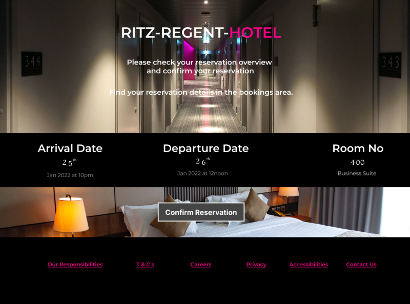 Confirm Reservation | Themes | Templates by Jinzai ikusei on Dribbble