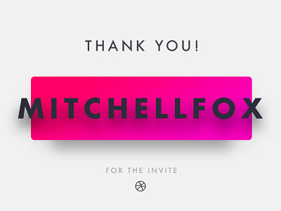 Hello dribbble! clean debut dribbble first thank you
