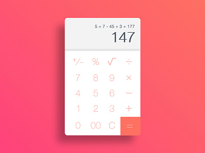 Calculator android app calculator daily ios mobile phone ui ux