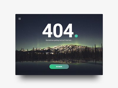 404 page 404 error lost nature night simple