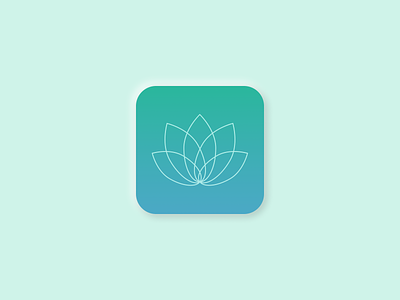 Wellness / Yoga / Meditation App Icon app app icon branding daily ui dailyui graphic design icon logo mobile ui
