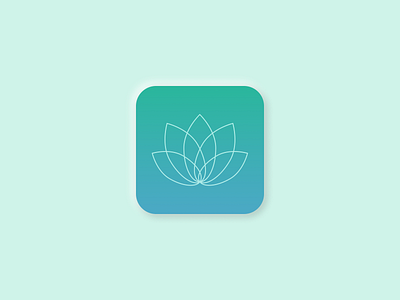 Wellness / Yoga / Meditation App Icon app app icon branding daily ui dailyui graphic design icon logo mobile ui