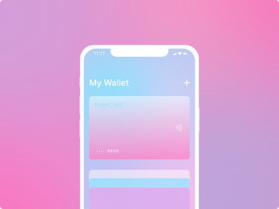 PointCard branding card design e commerce e pay gradient graphic design illustration mobile payment pink pink palette ui ux