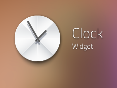 clock widget clock widget