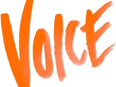 Voice hand done type orange voice