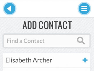 Add Contact app contact search