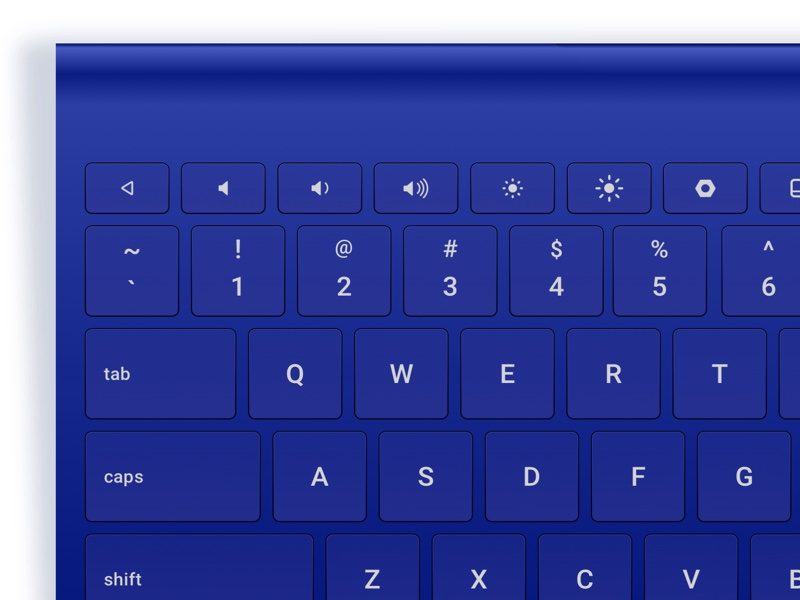 Blue Keyboard by PBK on Dribbble