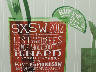 Bloody Bill bloody mary hand lettering illustration poster sxsw typography