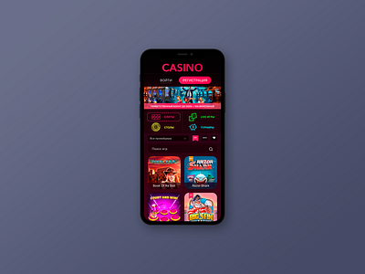 Mobile app casino app branding design desine illustration logo mobile app ui ux web