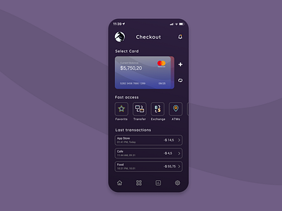 Credit Card Checkout design ui