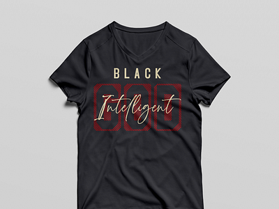 Black God Intelligent t-shirt design branding design graphic design illustration logo t s t shirt design typography vector