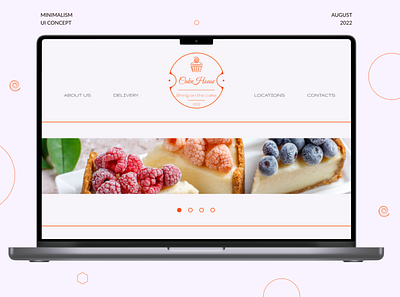 CakeHouse bakery cake confetionary minimalism ui website