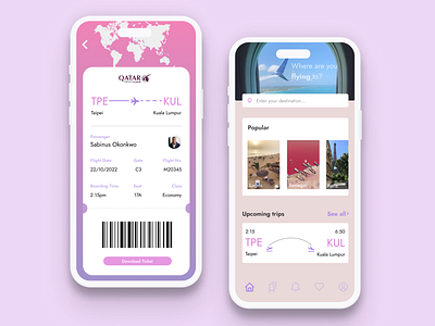 Flight Booking App 024 boarding pass daily ui flight app product design uiux