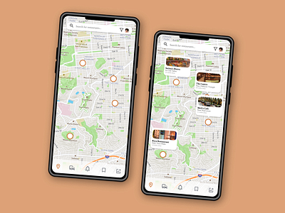 Map for restaurant search daily ui design map product design uiux