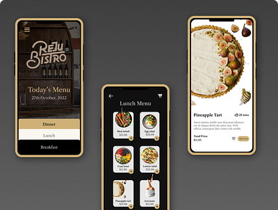 Restaurant menu daily ui pricing product design uiux