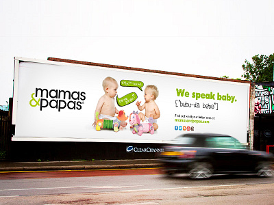 Mamas & Papas Landscape Billboard advertising baby billboard copyright design graphic landscape mamas papas