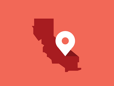 Cali cali california icon map pin