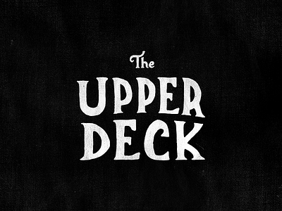 The Upper Deck hand made rough type