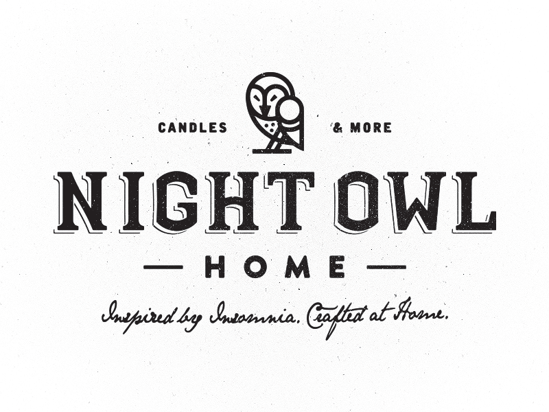 Owl Branding branding classy logo owl simple tagline texture type