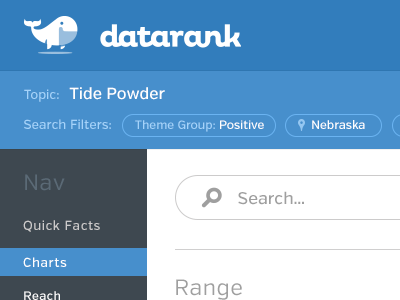 DataRank Dashboard clean dash dashboard icon info search web website