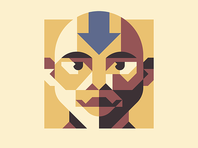 AANG aang air avatar clean earth elemental elements fire icons shapes simple water