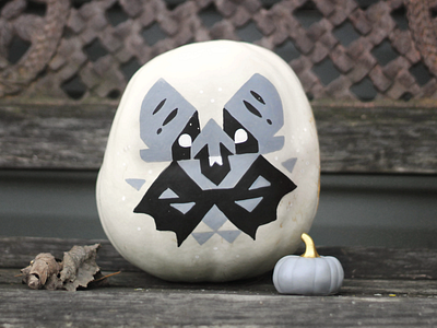 Bat 2 color bat decor grayscale halloween handdrawn marker pumpkin