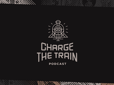 Dark Train Logo branding evil logo podcast skull train typogaphy