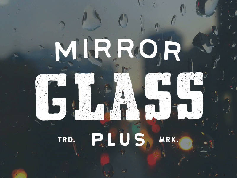 Mirror Glass Logos logo options presentation texture type